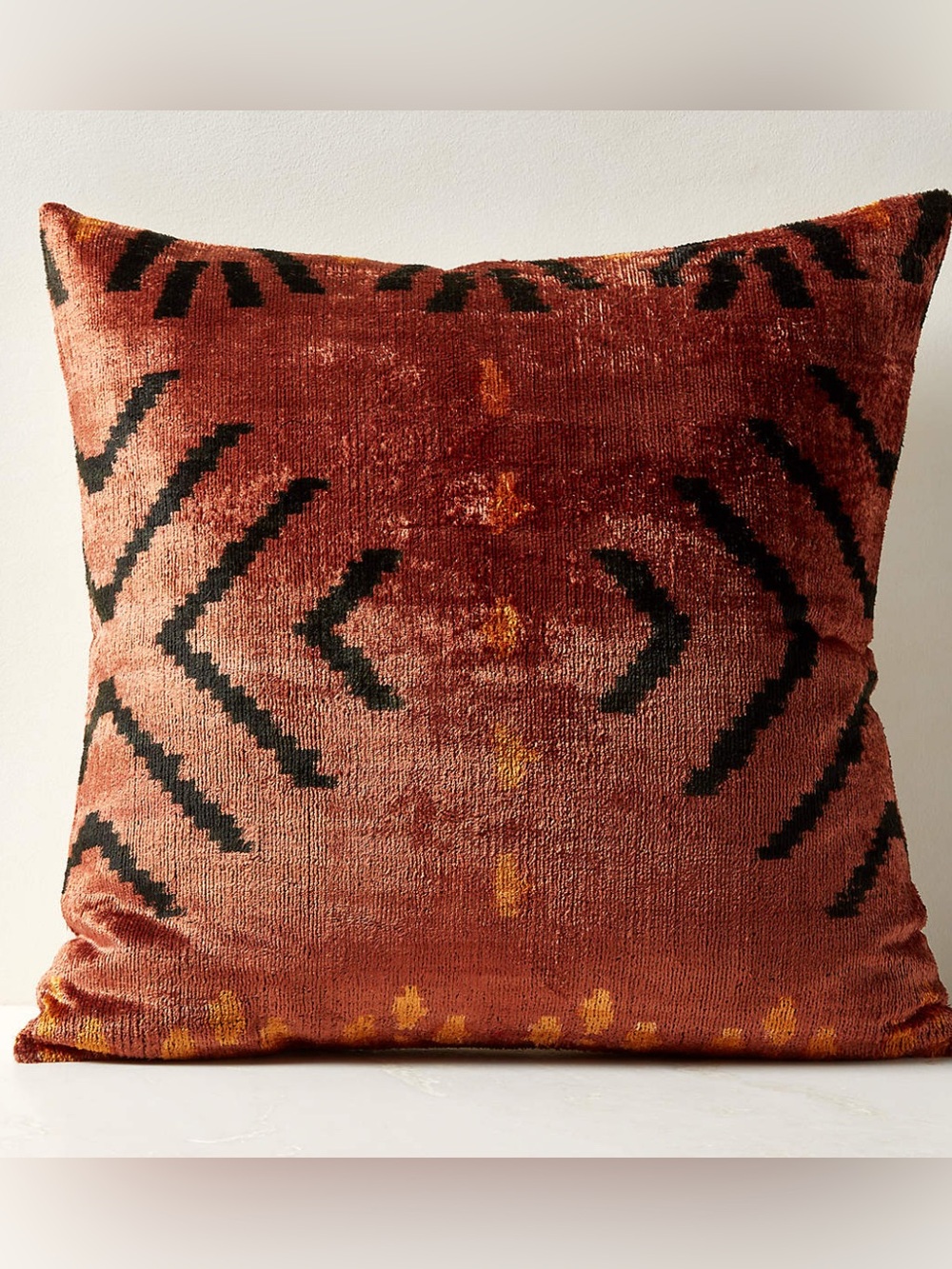 Oxido Turkish Silk Throw Pillow Cover 23"X23"